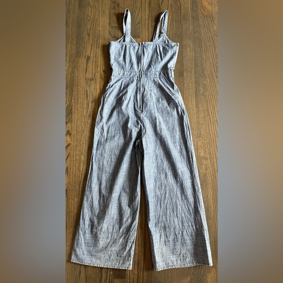 Dizzy Lizzy soft Jean wide leg jumpsuit size small - Picture 2 of 6